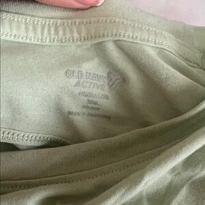 Old Navy Active Light Green Tee open back